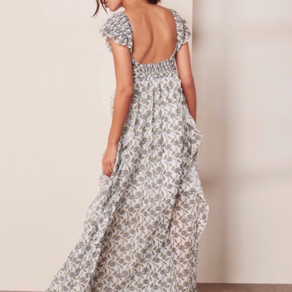 Foxiedox Printed Bardot Maxi Dress Size S - Picture 14 of 16